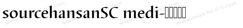 sourcehansanSC medi字体转换